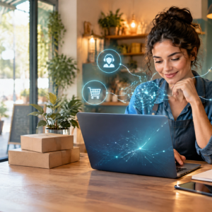 Inteligência artificial para pequenos negócios.